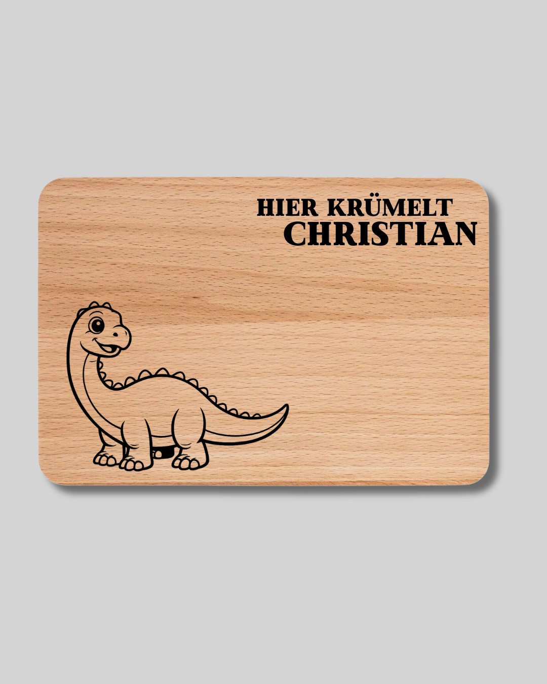 Hier krümelt ... Dinosaurier - Vesperbrett