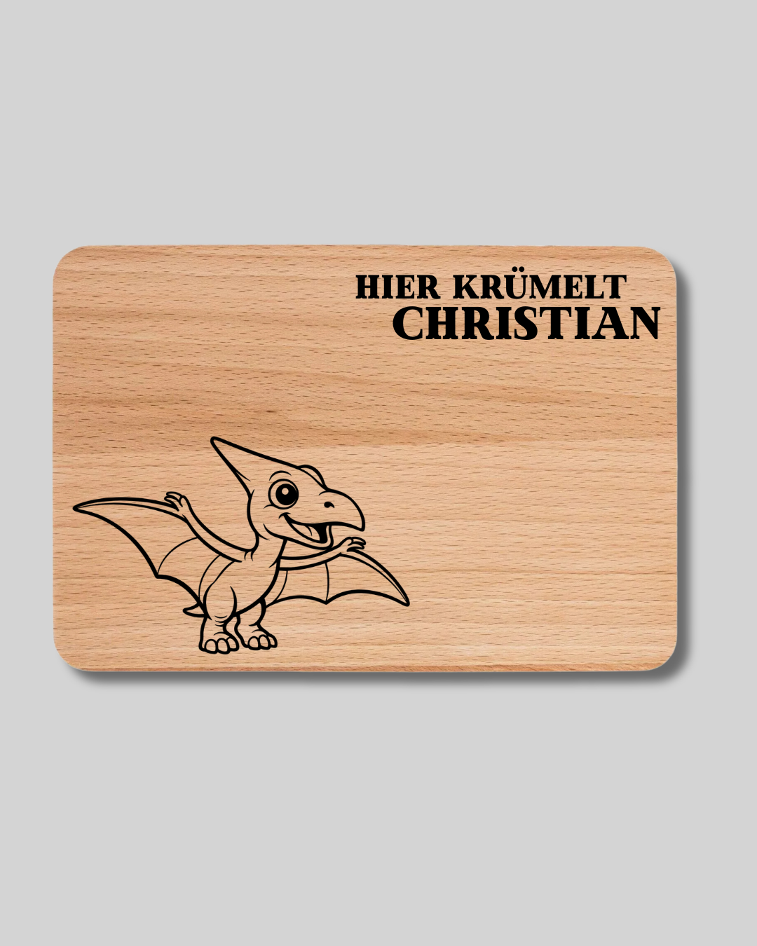 Hier krümelt ... Dinosaurier - Vesperbrett