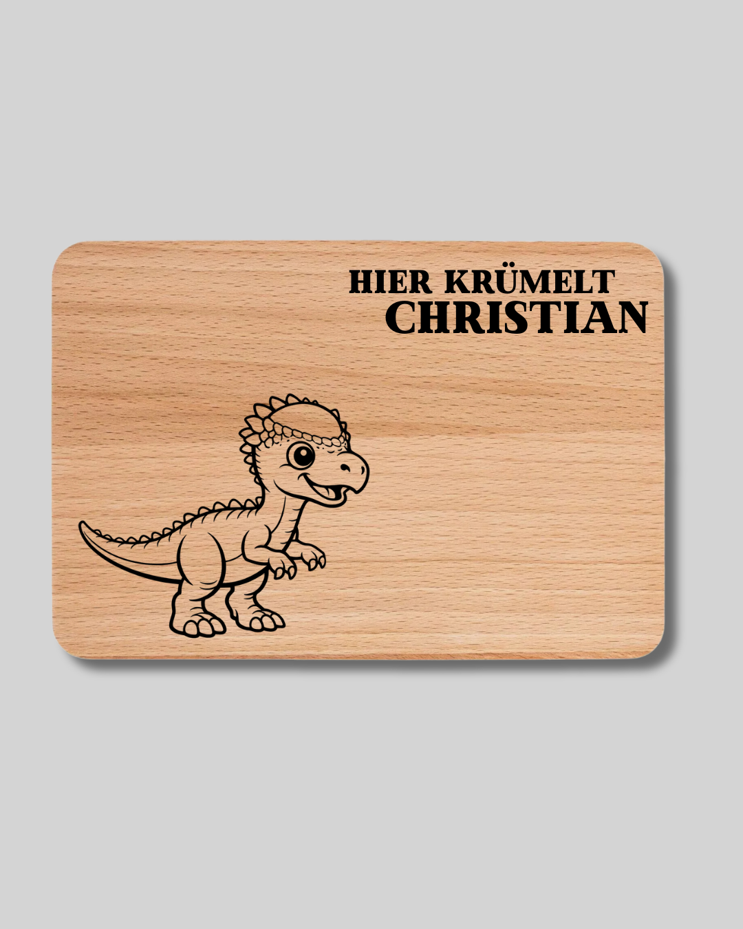 Hier krümelt ... Dinosaurier - Vesperbrett