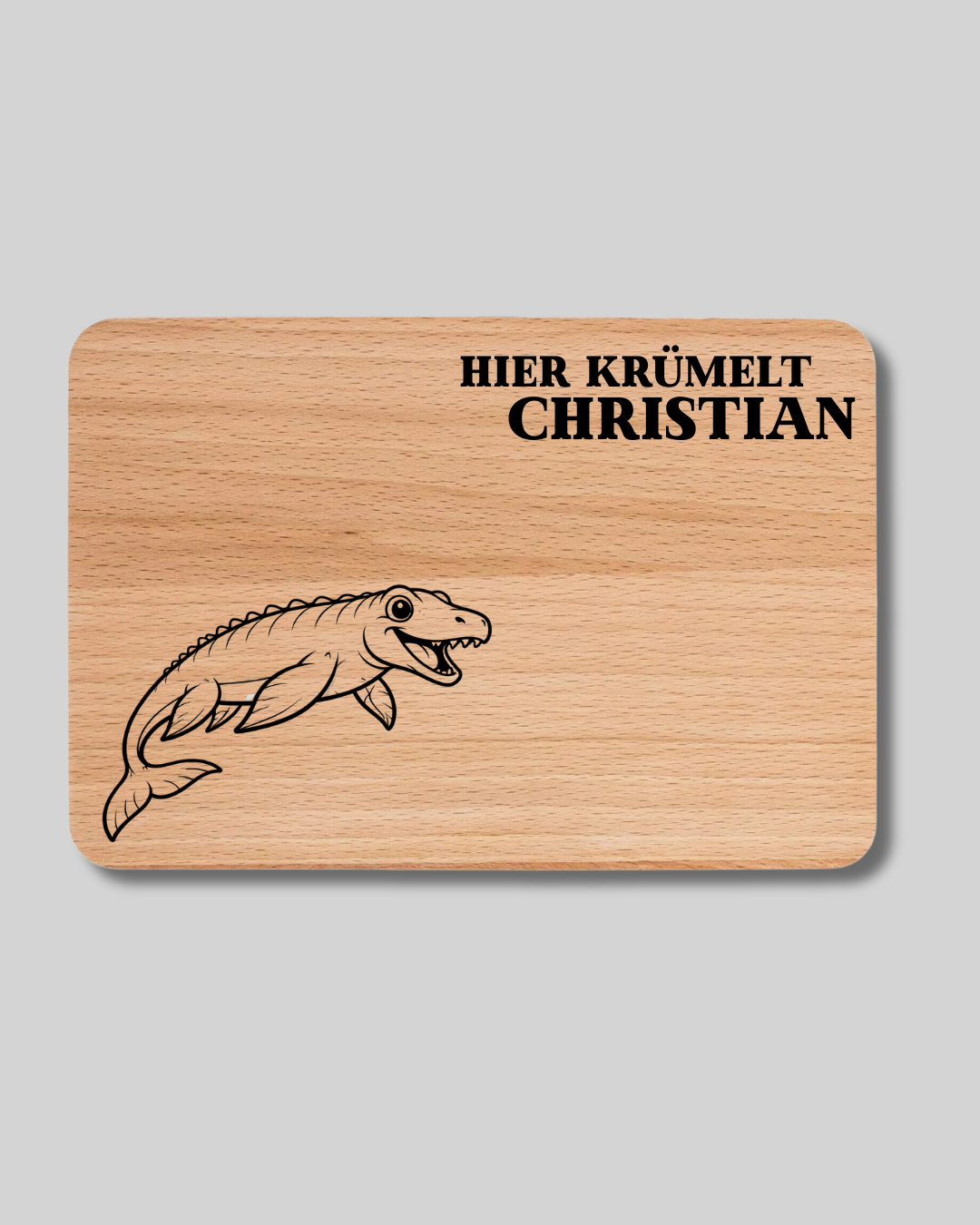 Hier krümelt ... Dinosaurier - Vesperbrett