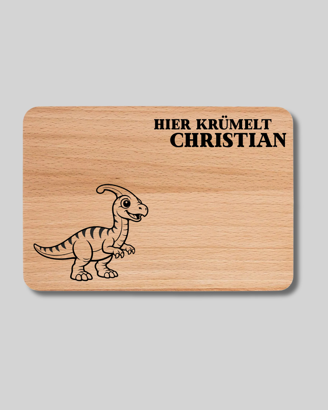 Hier krümelt ... Dinosaurier - Vesperbrett