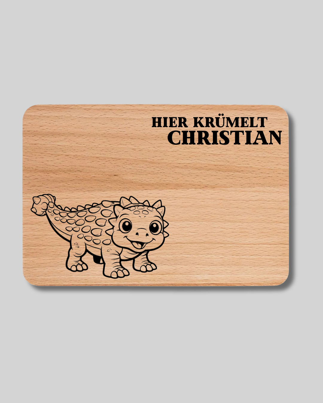 Hier krümelt ... Dinosaurier - Vesperbrett