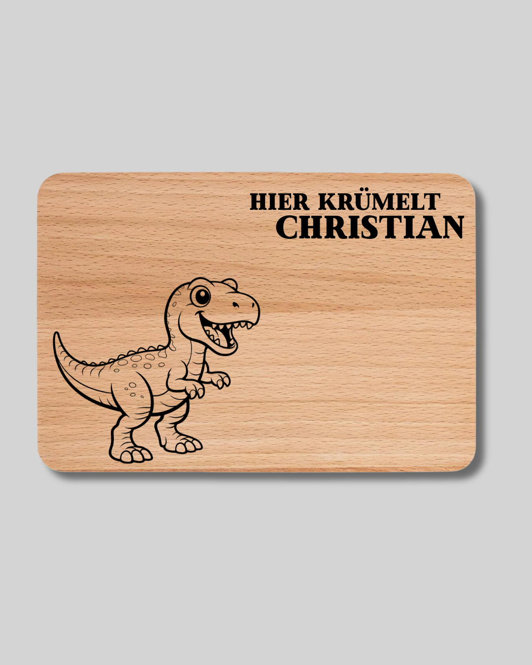 Hier krümelt ... Dinosaurier - Vesperbrett