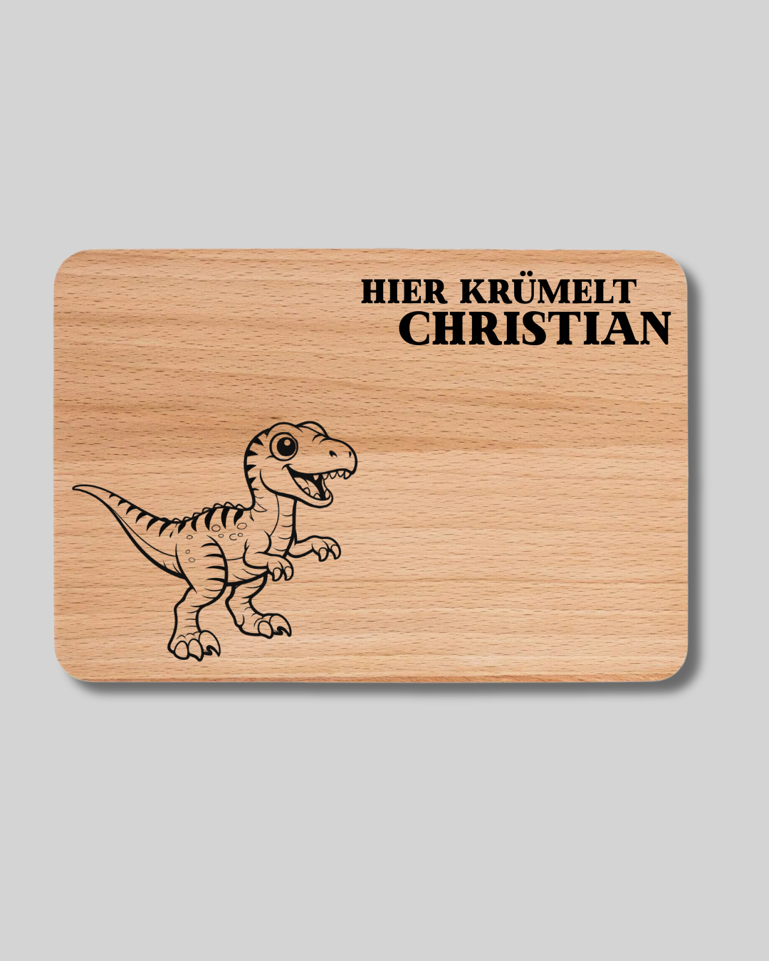 Hier krümelt ... Dinosaurier - Vesperbrett