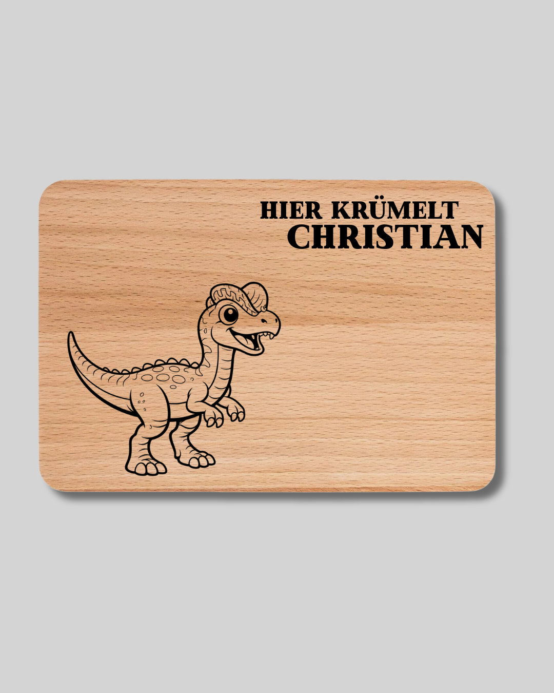 Hier krümelt ... Dinosaurier - Vesperbrett